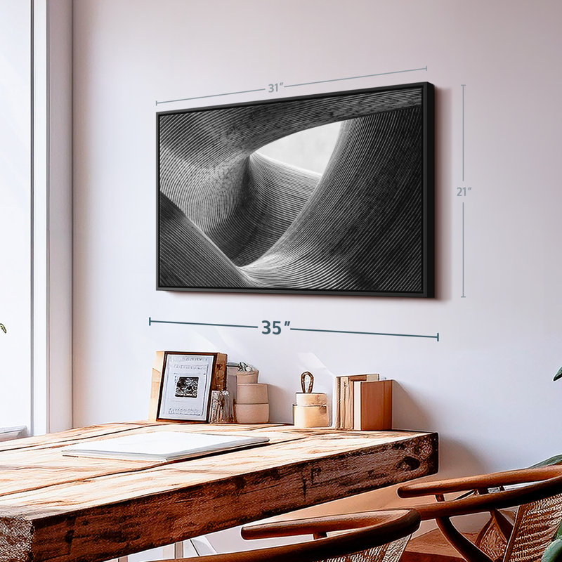 «Winding Lines», reproduction sur toile, H 21 po x l 31 po