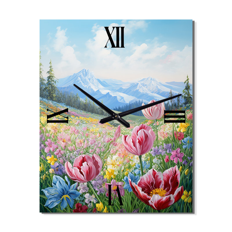 Horloge murale Codi - Tulipes, Moyen