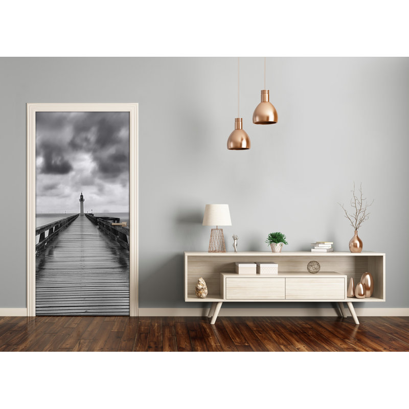 Lighthouse Door Decal