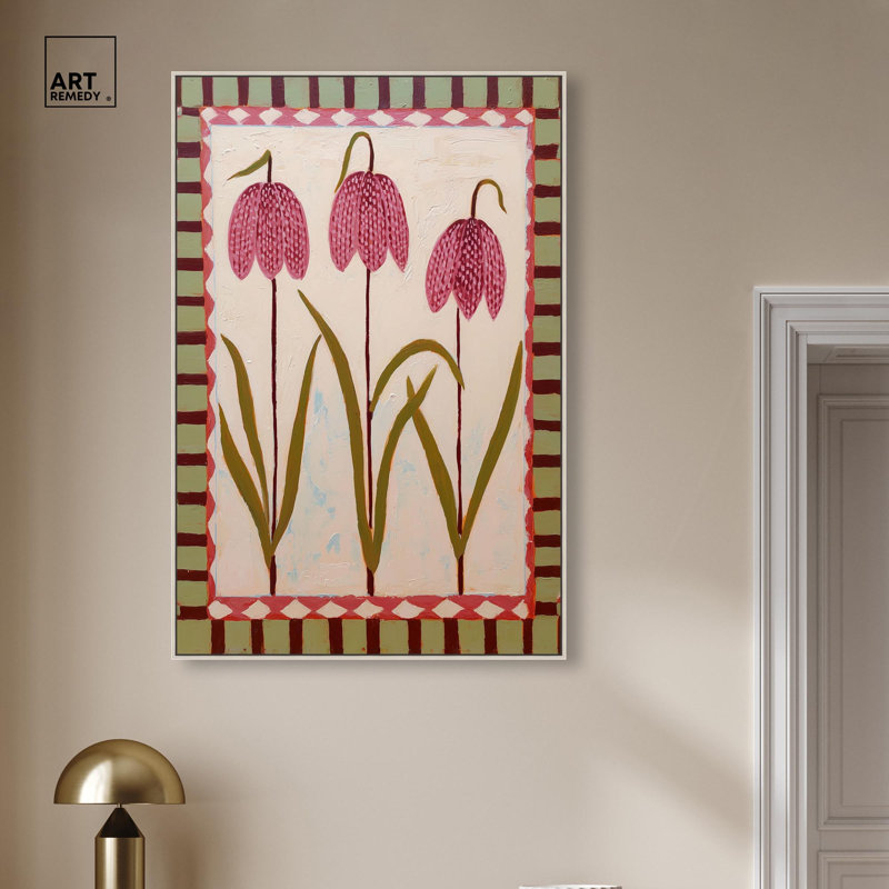 Rustic Bloom I Canvas Print Flower Wall Decor by Art Remedy, Silver Frame, 30 x 45, 46" H x 31" W, Silver Frame