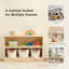 Étagère en bois d'hévéa à 2 niveaux avec rangement pour jouets, L 35,4 po