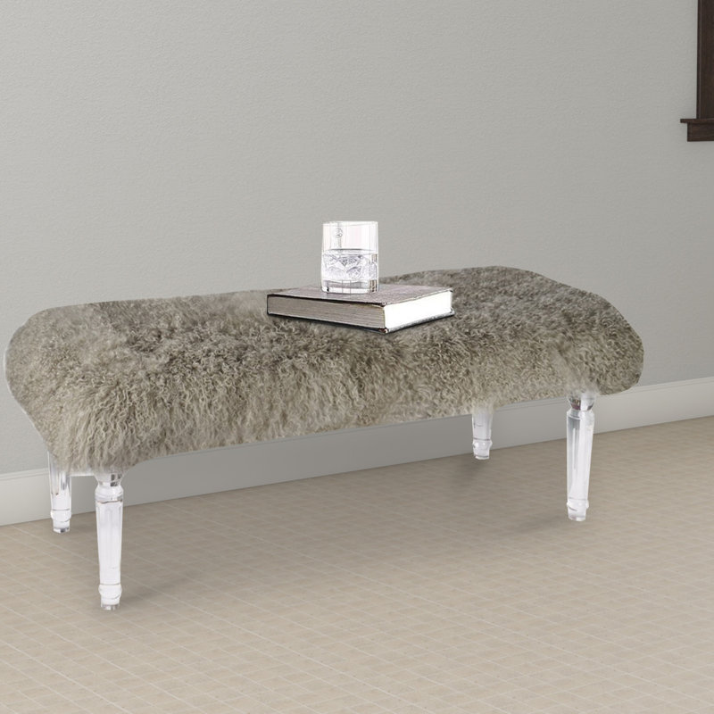 Sheelah Faux Fur Upholstered Storage Bench