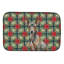 Tapis de vaisselle Xoloitzcuintli Christmas PoinsettIas