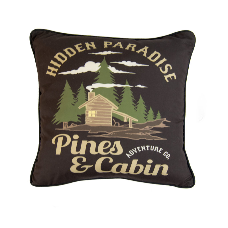 Coussin décoratif Your Your Lifestyle par Donna Sharp Cedar Lodge