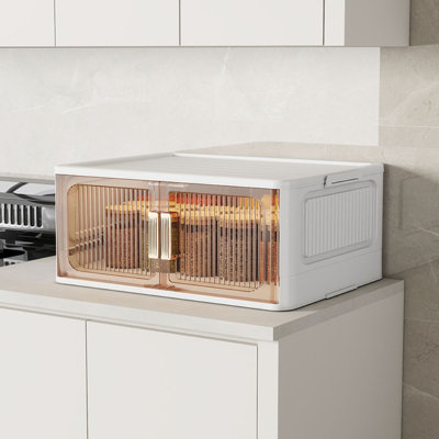 Bacs de rangement pliables avec couvercles