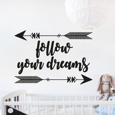 Text & Numbers Non-Wall Damaging Wall Decal