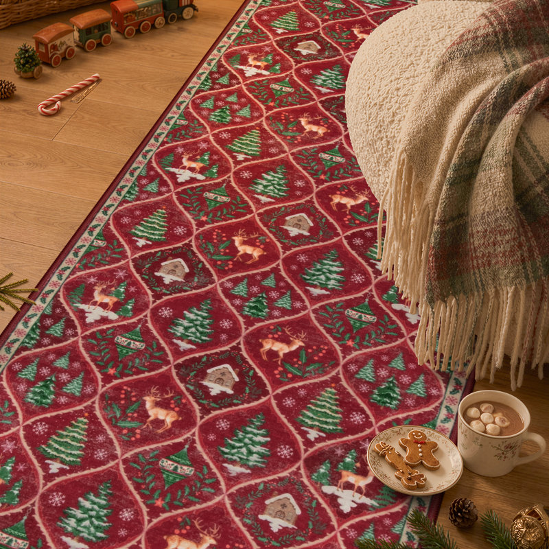 Laziya Christmas Rug, Tapis de couloir 2 pi x 8 pi