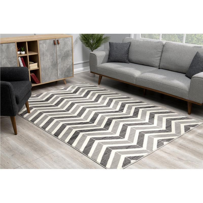 Geometric Indoor Rug, Rectangle 5'3" x 7'7"