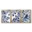Indigo Song I - Toile tendue avec châssis sur mesure - 3 pièces-1663813622-1663813623