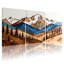 «Landscape & Nature Mountain Range Forest Reflection», ensemble de 3 impressions sur toile-904509566