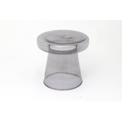 Azemar Glass Top Frame End Table