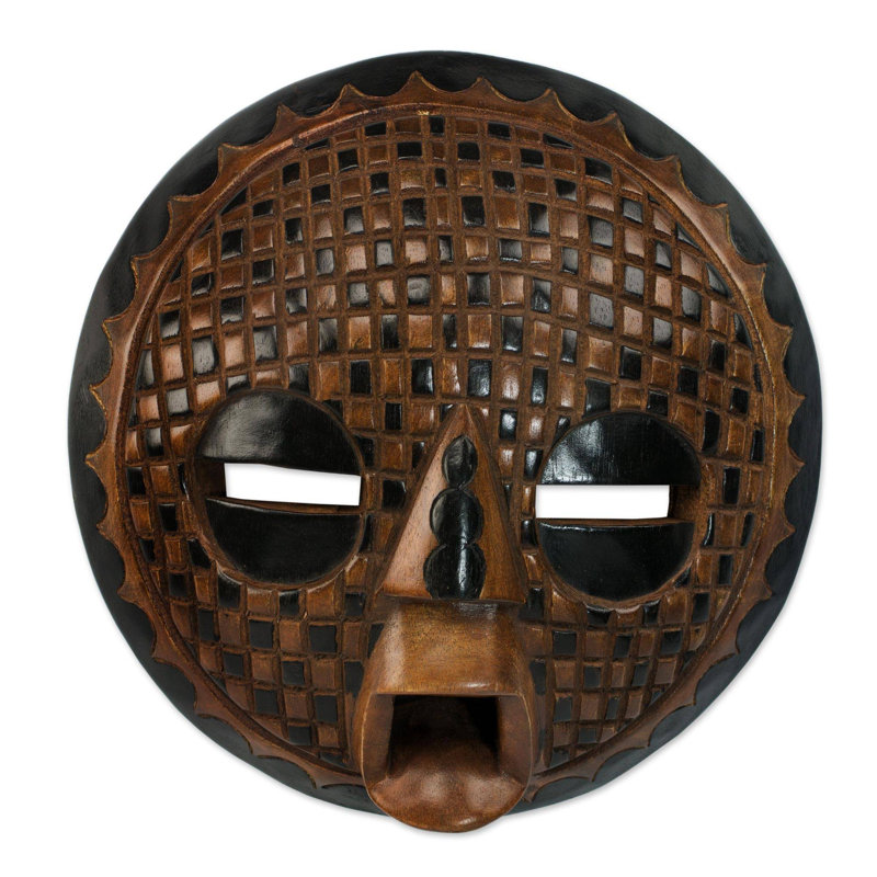 Masque de bois africain Bungalow Rose excuses