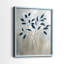 Indigo Foliage I-Premium, reproduction encadrée - prête à être accrochée - aucun clou requis - aucun clou requis-357943888-357943889