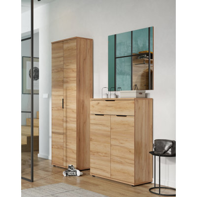 Double Down Hall Tree with Shoe Storage