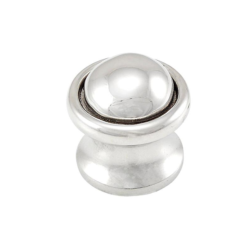 Sanzio Mushroom Knob, Polished Nickel