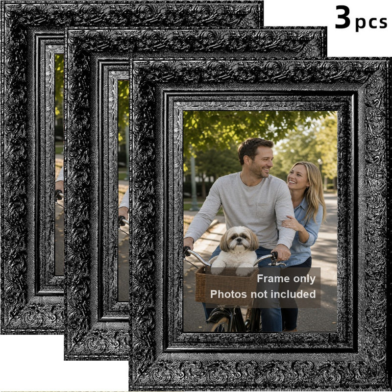 Cadre photo noir élégant 1 pièce 8 po x 10 po avec finition maison, Black, 1, 8" W x 10" H