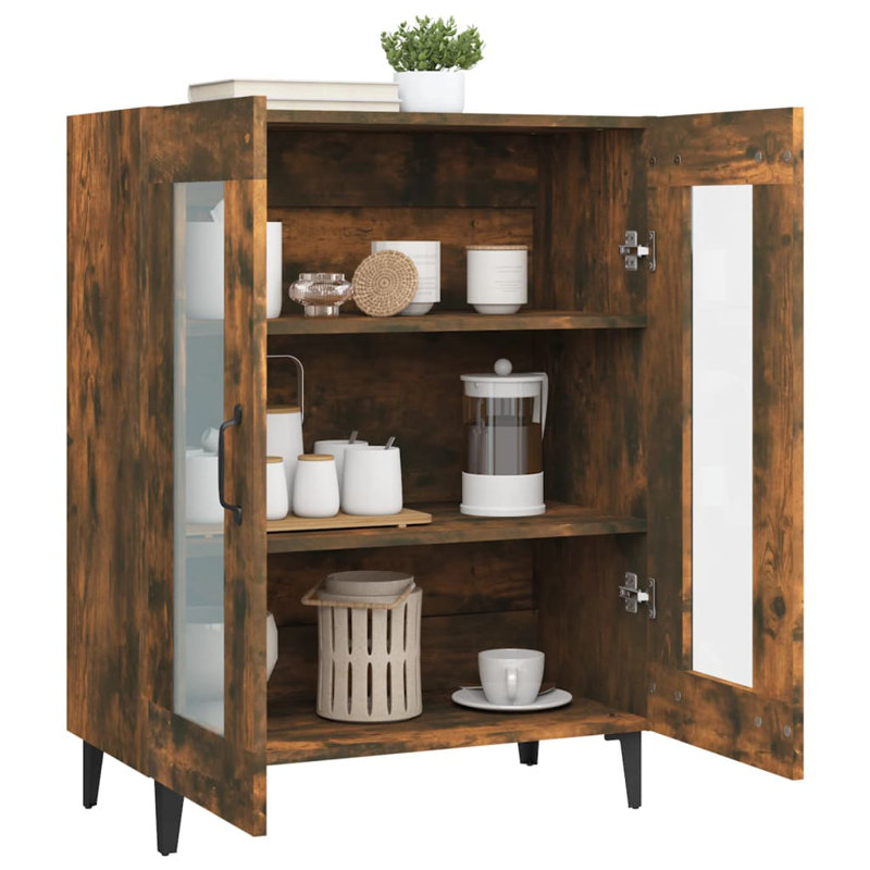 Kawsar 69.5 cm W Sideboard, Smoked Oak