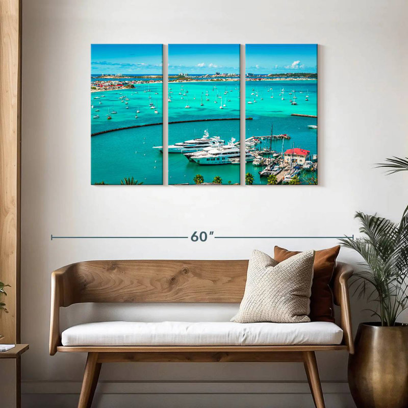 Mehar Marigot Marina Boats, 28" H x 45" W