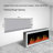 Litedeer Homes Gloria II 78" W Electric Fireplace - Reflective Amber Glass