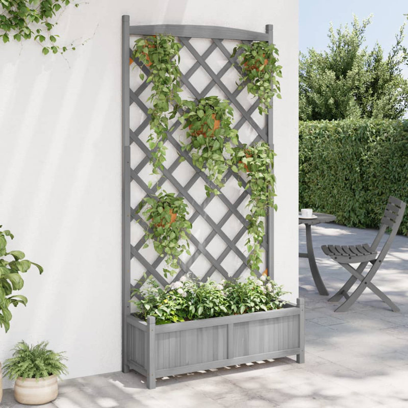 Lonne Planter Box, Light Grey, 180cm H x 90cm W x 35cm D
