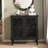 Accent Cabinet, 2-Door Display Storage Cabinet, Sideboard With Adjustable Shelf And Solid Wood Legs-1393433926