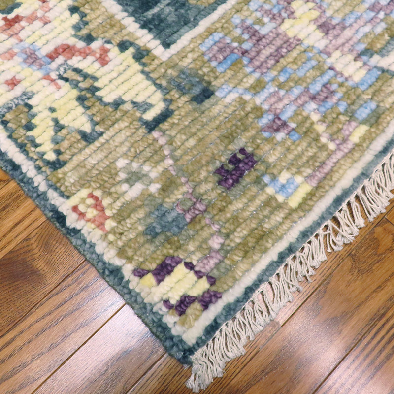 Cascade Hand Knotted Wool Area Rug, Rectangle 4' x 6'