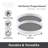 Set of 2 10 Inch Turntables - White/Taupe