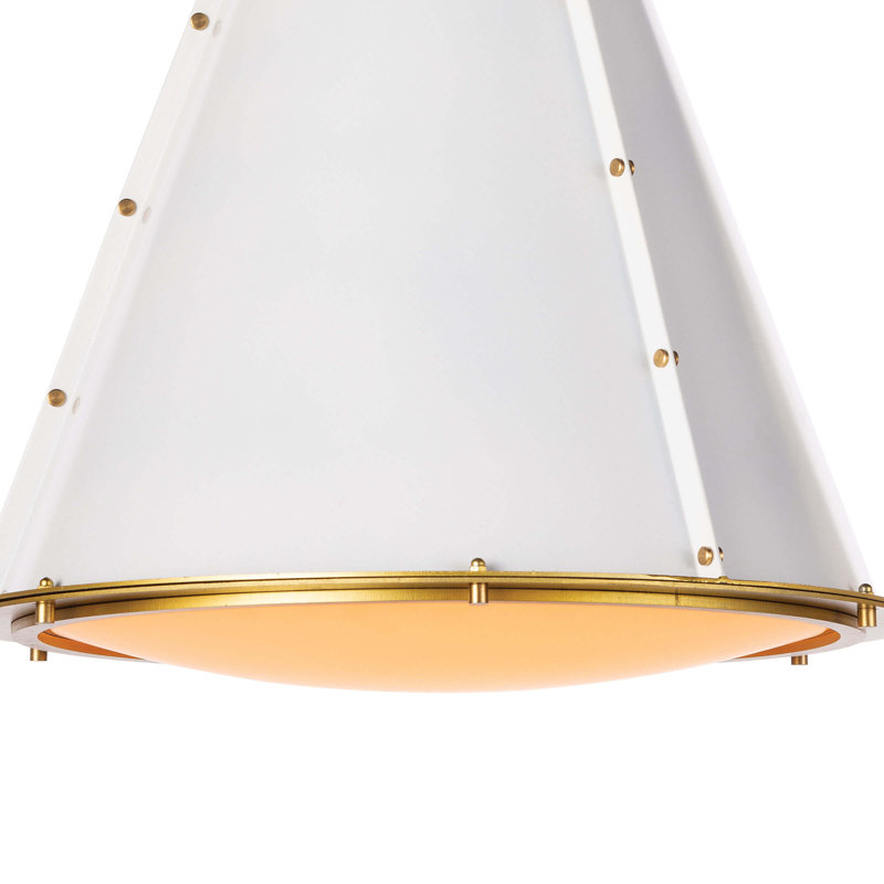 1 - Light Chandelier, White