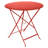 Bistro Round Metal Folding Outdoor Bistro Table With Umbrella Hole , in. W in. D-86001412-86001411