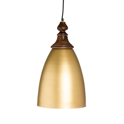 Legaspi 1 - Light Gold Bell Pendant