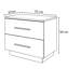 Varonique 55cm W Manufactured Wood Bedside Table-68026629