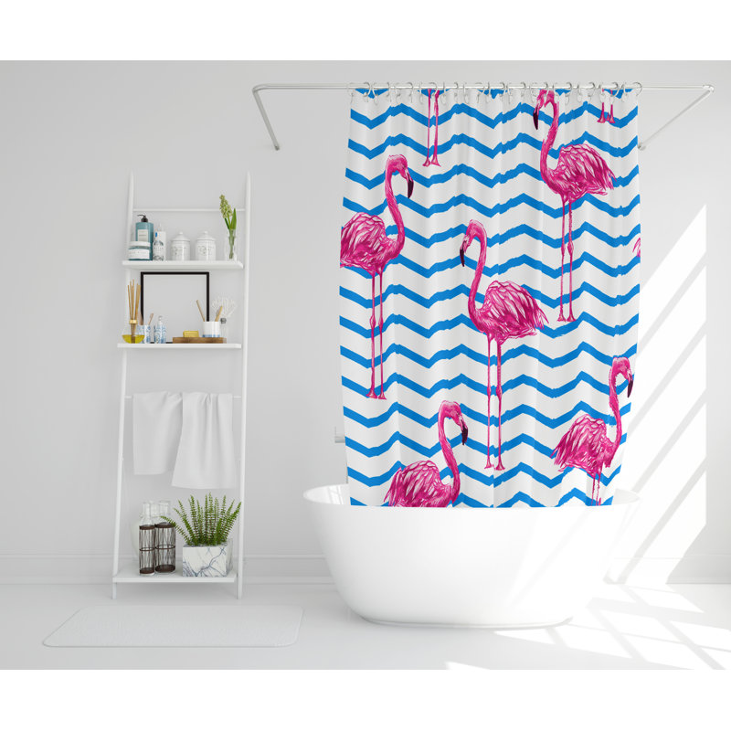 Celyn 2 Piece Polyester Shower Curtain Set, 168cm H x 168cm W