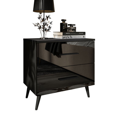 Wyandotte 55cm W Manufactured Wood Bedside Table