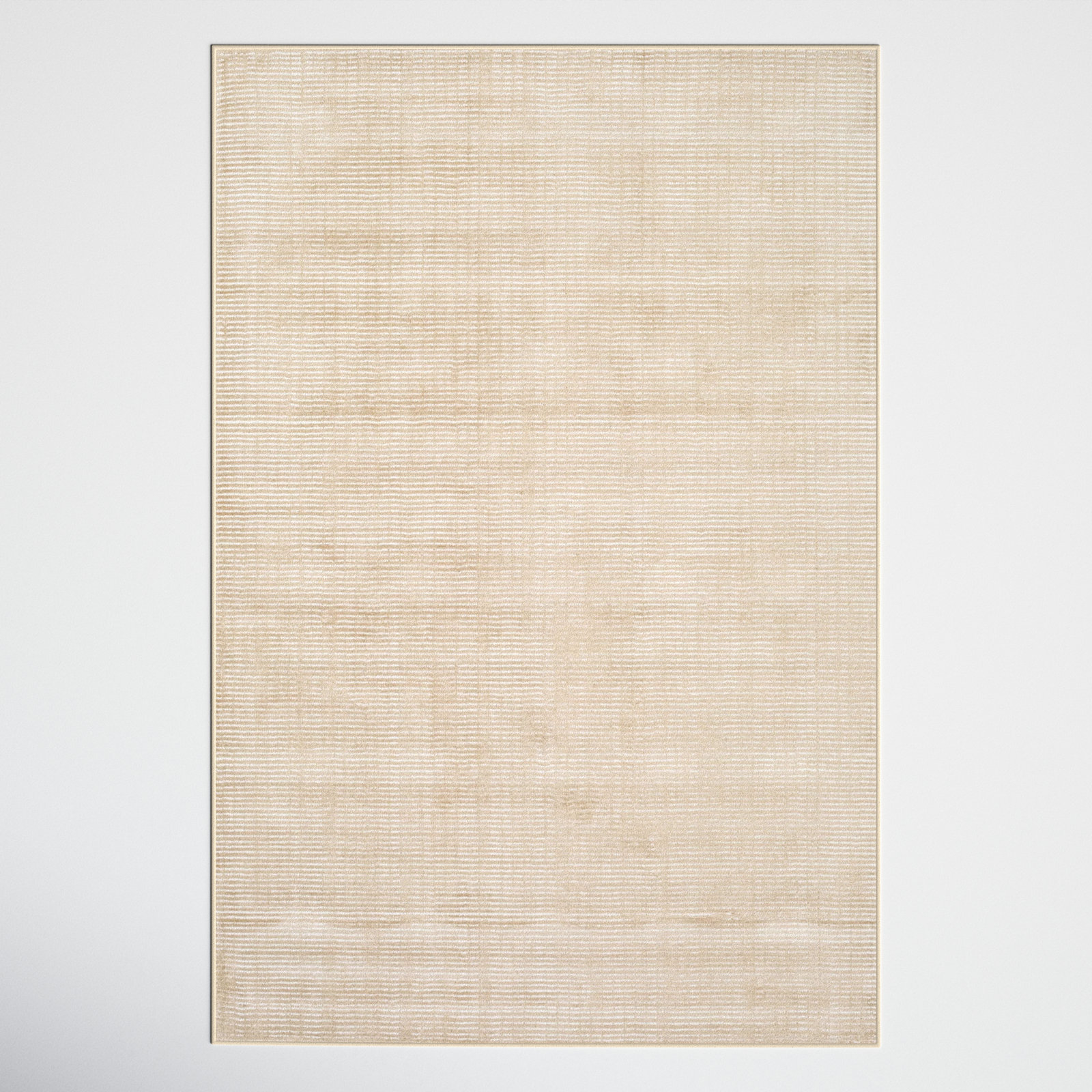 Lilah Handmade Viscose Tan/Khaki Rug, Rectangle 4' x 6'