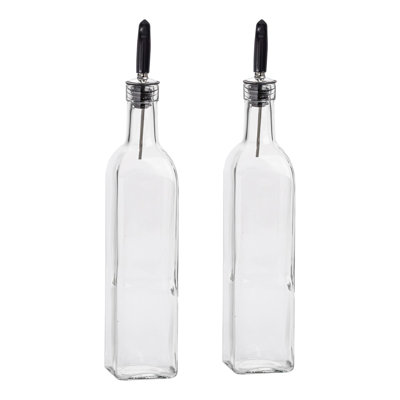 Glass Oil & Vinegar Cruet Set