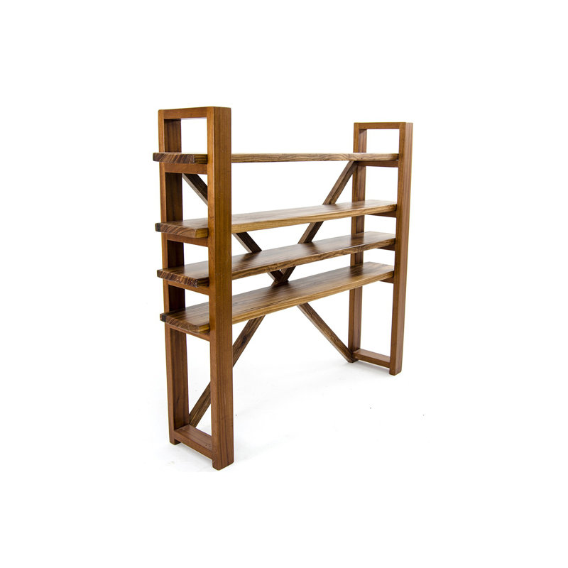 Bibliothèque en bois massif H 51,2 "x l 55,1"