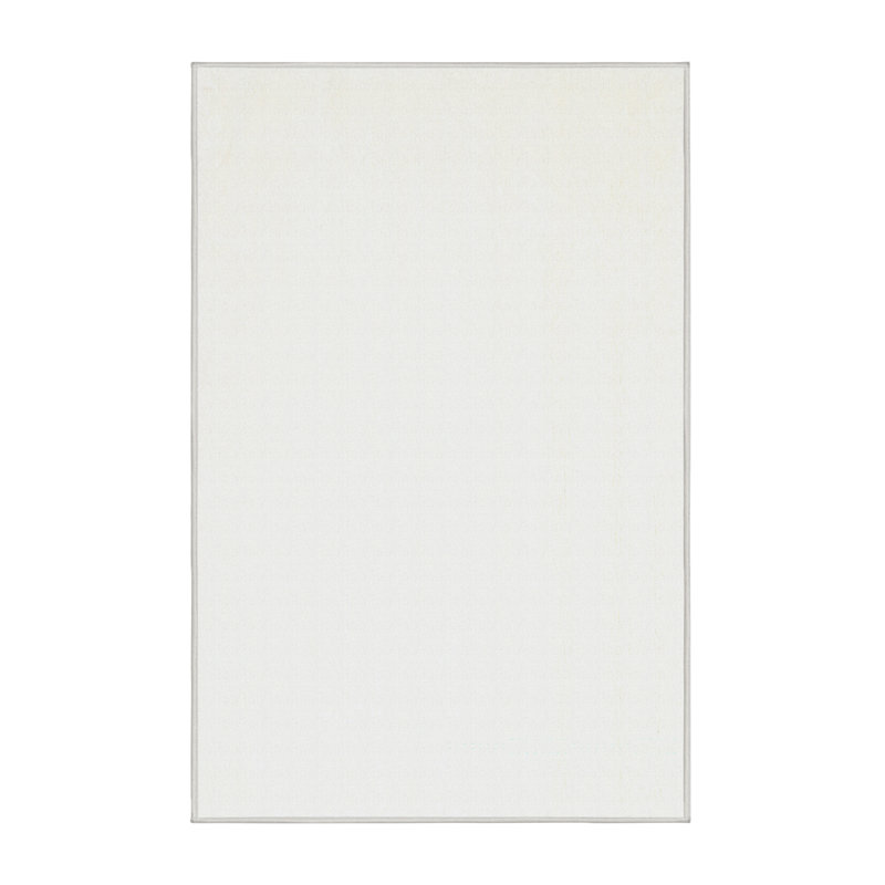 Tapis de zone blanche contemporaine, Rectangle 2 pi x 5 pi