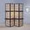 Tan and Cappuccino 4-Panel Folding Screen