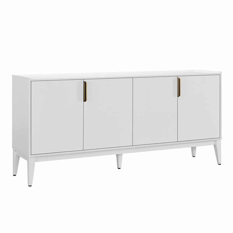 Buffet avec rangement, Blanc