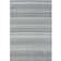 Rainbow Collection Outdoor Rug Striped Design in Grey