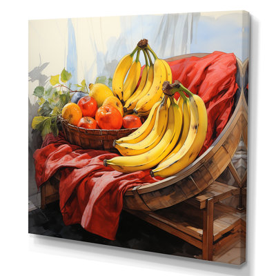 Banana fruits Bliss II - fruits, art mural