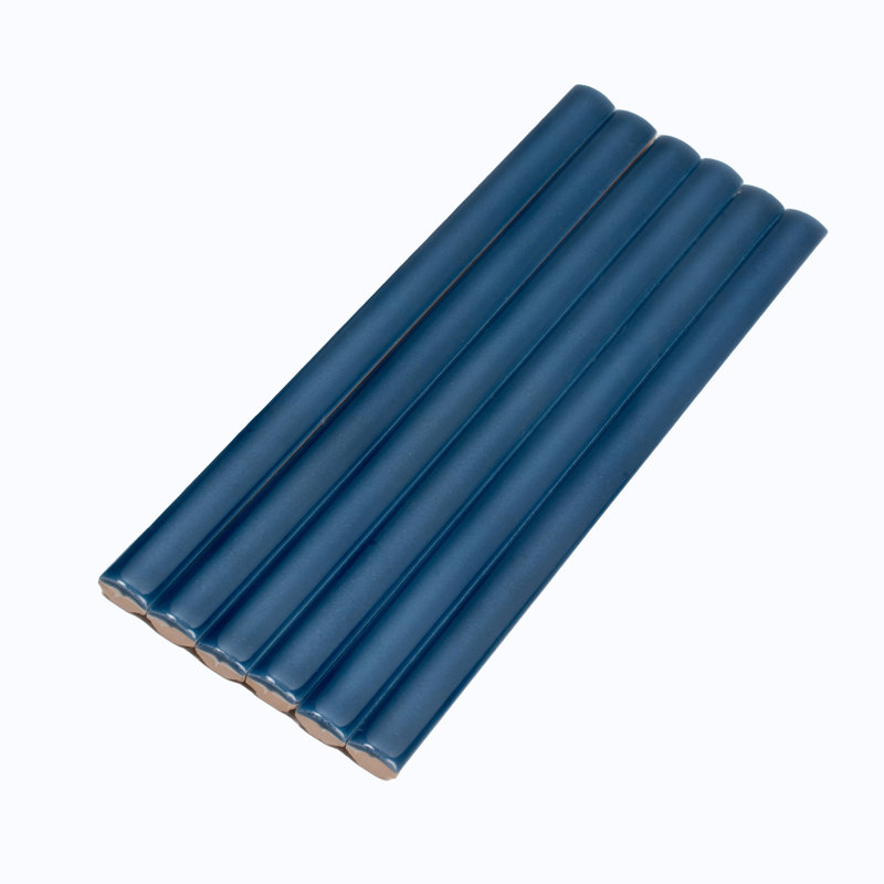 Silken 8" x 0.5" Ceramic Pencil Liner, Navy Blue