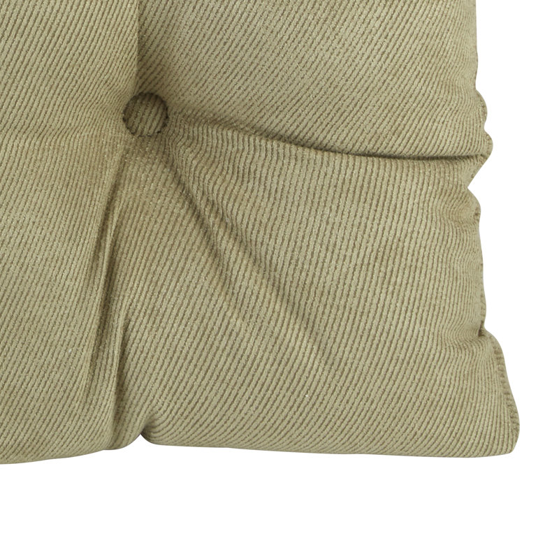 Non-Slip Large Seat Cushions, 17 X 17 Inches, 3" H x 17" W x 17" L, Thyme Green