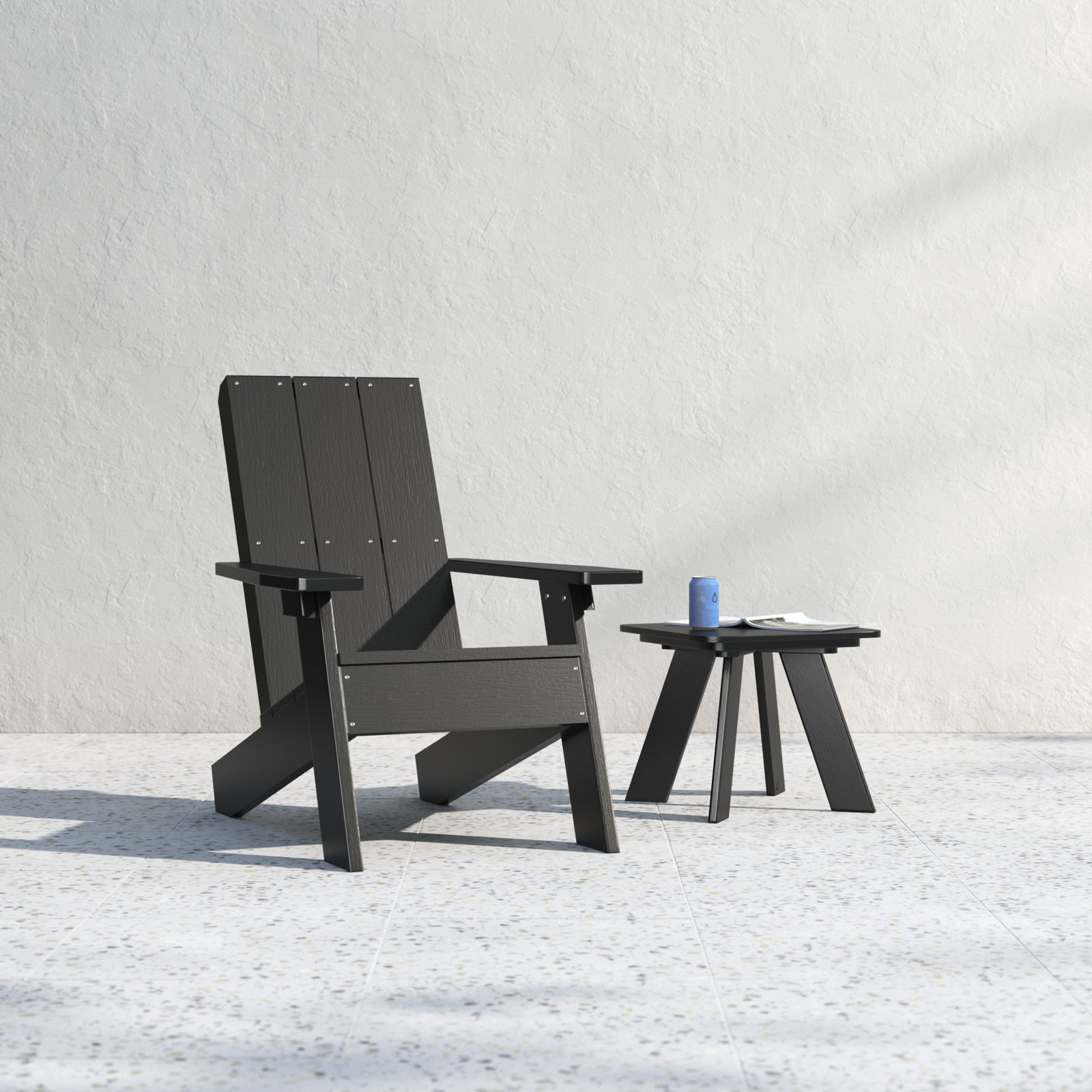 Byrnes Adirondack Chair, Black