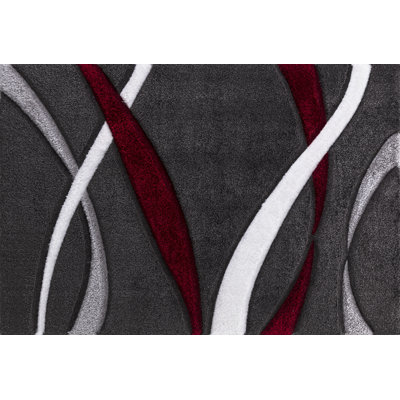 Tapis gris à poils longs Ardenti