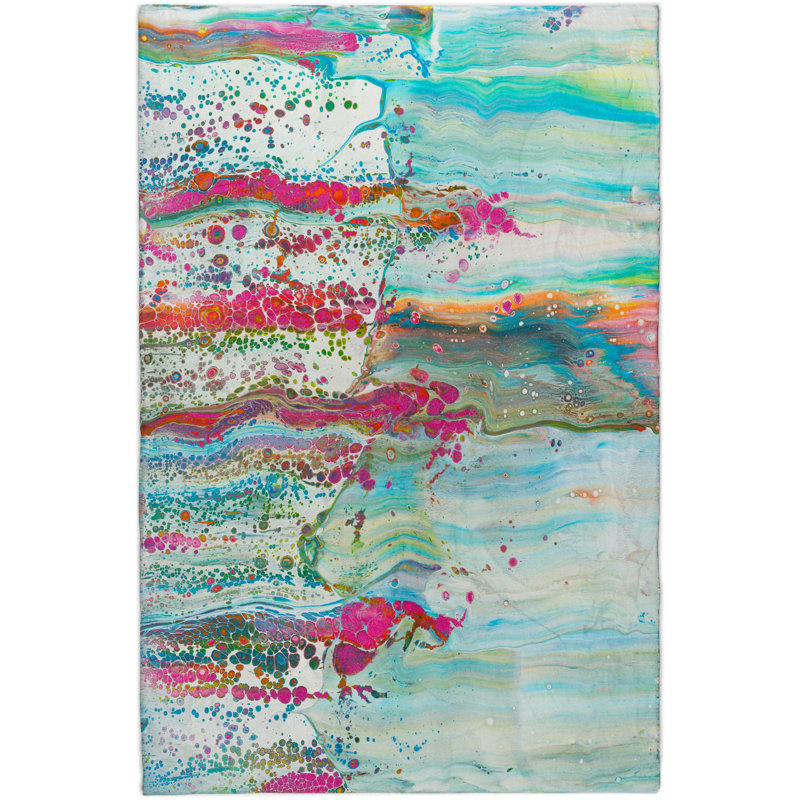 Premium Machine Washable Dream Shag Abstract Rug, 5' x 7'6"