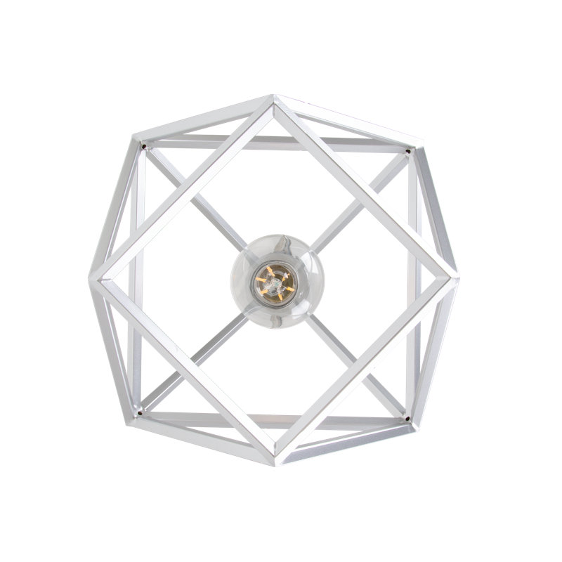 Aniylah 1 - Light Silver Lantern Pendant