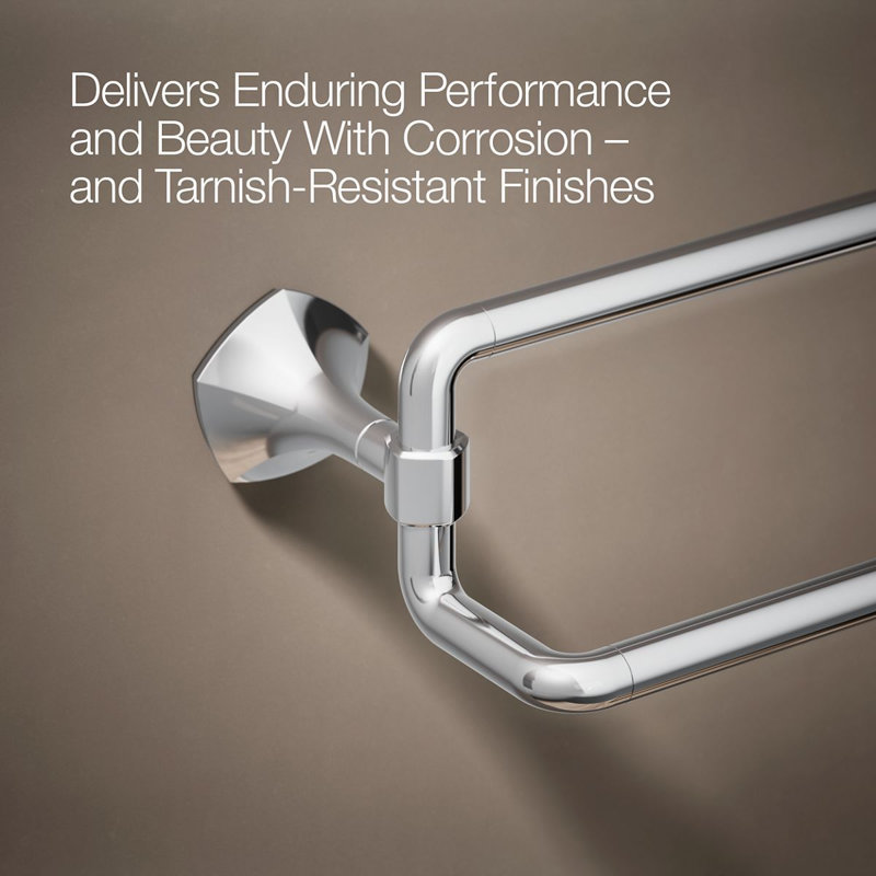 Occasion 24 In. Double Towel Bar, Polished Chrome