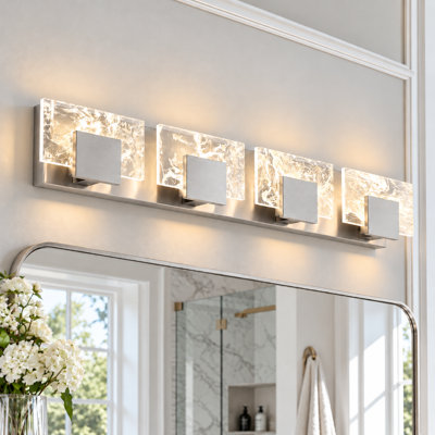 4-Light Modern Bathroom Vanity Light