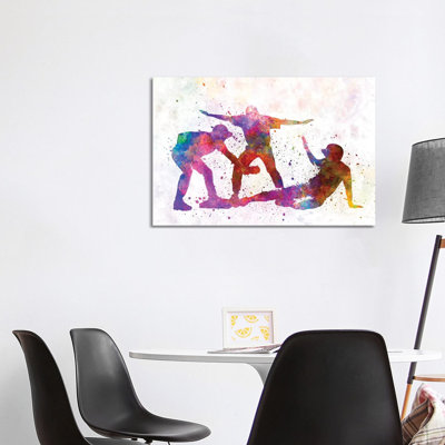 Baseball Players III by Paul Rommer - Wrapped Canvas Painting